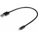 Sandberg datový kabel USB-A -> Lightning, délka 0,2 m, černá