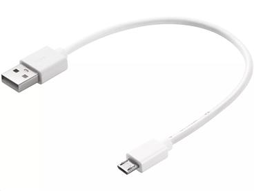 Sandberg datový kabel USB-A -> micro USB, délka 0,2m, bílá