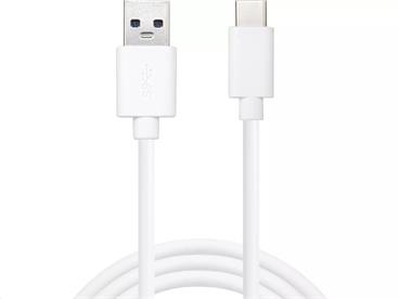 Sandberg datový kabel USB-A -> USB-C 3.0, délka 1 m, bílá