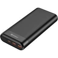 Sandberg Powerbank 20000mAh, USB-C PD 65W + 2x QC3.0, černá