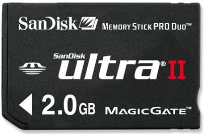 SanDisk 2 GB Memory Stick PRO DUO Ultra II (60x/66x)