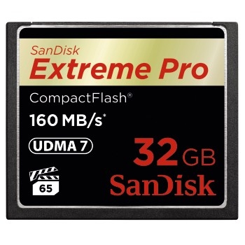 SanDisk 32 GB CompactFlash Extreme Pro (160MB/s, VPG65, UDMA7)
