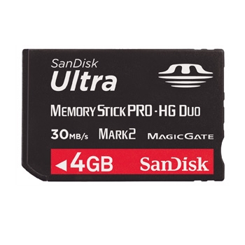 SanDisk 4 GB Memory Stick PRO-HG Duo Ultra, Mark2, 30MB/s