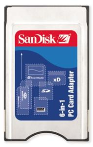 SanDisk 6v1 PCMCIA Adapter