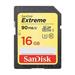 SanDisk Extreme paměťová karta SDHC 16GB 90MB/s Class 10 UHS-I U3