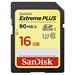 SanDisk Extreme Plus SDHC 16GB 90MB/s C10 UHS-I
