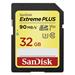 SanDisk Extreme Plus SDHC 32GB 90MB/s C10 UHS-I