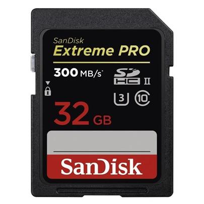 SanDisk Extreme Pro SDHC 32GB 300MB/S UHS-II