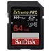 SanDisk Extreme Pro SDXC 64GB - 300/MB/s UHS-II
