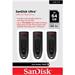 SanDisk Flash Disk 64GB Ultra, USB 3.0, Černá, 3 Pack