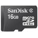 SanDisk microSDHC 16 GB, class 4, bez adaptéru