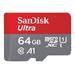 SanDisk MicroSDHC karta 64GB Ultra (120MB/s, A1 Class 10 UHS-I ) + adaptér