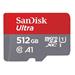 SanDisk MicroSDXC karta 512GB Ultra (120 MB/s, A1 Class 10 UHS-I, Android) + adaptér