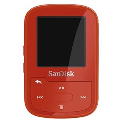 SanDisk MP3 Sansa Clip Sport Plus 16 GB červená
