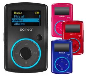 SanDisk Sansa Clip 2 GB, MP3, WMA, černá