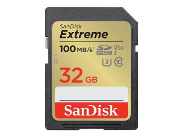 SanDisk SDHC karta 32GB Extreme (100 MB/s Class 10, UHS-I U3 V30)
