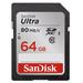 SanDisk SDXC 64 GB Ultra, 80MB/s, UHS-I, class 10/U1