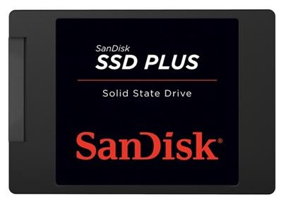 SanDisk SSD Plus 480GB 2,5" SATA III, čtení 535 MB/s, zápis 445 MB/s