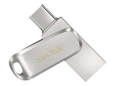 SanDisk Ultra Dual Drive Luxe USB-C 256GB / USB 3.0 Typ-C / USB 3.0 Typ-A / stříbrný
