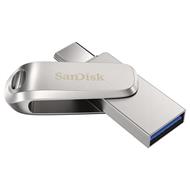 SanDisk Ultra Dual Drive Luxe USB-C 512GB / USB 3.0 Typ-C /  USB 3.0 Typ-A / stříbrný