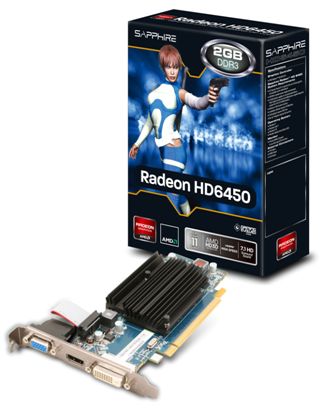 Sapphire VGA ATI Radeon HD 6450, 2GB DDR3, 64-bit, 625/667, DVI-D / HDMI / VGA, PCI-E