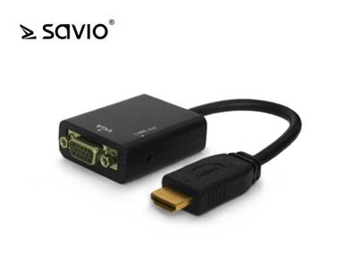 SAVIO CL-23 HDMI - VGA Adapter with audio conector