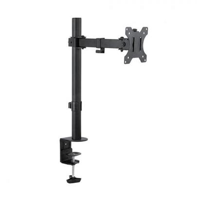 SBOX LCD-351/1 otočný stolní držák s náklonem a ramenem pro LCD 13-27" (33-69cm), do 8kg, VESA od 75x75 do 100x100, černý (revolv