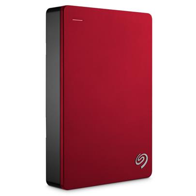 Seagate Backup Plus, 4TB externí HDD, 2.5", USB 3.0, kovový červený