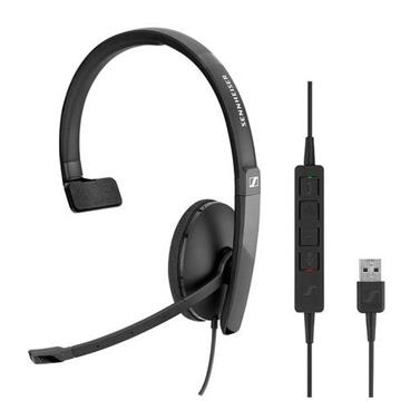 SENNHEISER SC 130 USB headset - jednostranná sluchátka s mikrofonem
