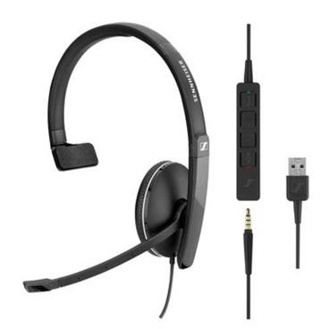 SENNHEISER SC 135 USB+ Jack3,5mm, headset - jednostranná sluchátka s mikrofonem
