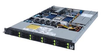 Server R152-Z32 1U S-SP3(240W), 2GbE, 10NVMe (g4), 2M.2(NVMe), IPMI, 16DDR4-3200, PCI-E16(g4). rPS (80+ PLATINUM)