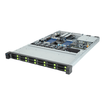 Server R163-S30 1U S-E(350W), 1GbE, 12sATA/NVMe4, M.2, 16DDR5, 1PCI-E16(g5), OCP3, IPMI, rPS (80+ PLAT.)