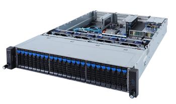 Server R282-2O0 2U 2S-P+(270W),2GbE, 24SFF(SAS3 exp)&2SFF, IPMI, 32DDR4-3200, 8PCI-E8(g4),2-E16(g4),2OCP, rPS(80+ PLAT)
