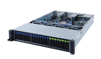Server R282-N80 2U 2S-P+ (270W), 2GbE, 8NVMe4/SFF&16SFF, IPMI, 32DDR4-3200, 8PCI-E8(g4),2-E16(g4), 2OCP, rPS (80+ PLAT)