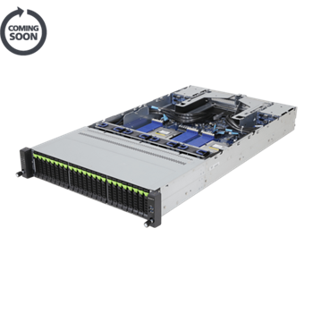 Server R283-Z96 2U 2S-SP5(300W), 2GbE, 24NVMe5&4SATA, 24DDR5, PCI-E16(g5), OCP3, IPMI, rPS 2kW (80+ PLAT)