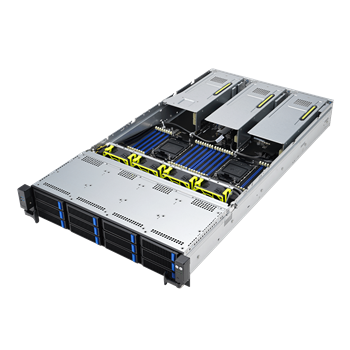 Server RS720-E11-RS12U/10G 2U,2S-E(270W),2×10GbE-T, 9PCI-E16/E8(g5)/3GPU, 32DDR5,12NVMe5/sATA, IPMI,rPS 2,6kW (80+ Tit.)
