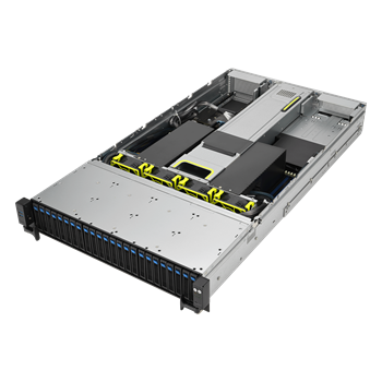 Server RS720-E11-RS24U/10G 2U,2S-E(350W),2×10GbE-T, 3PCI-E16/E8(g5), 32DDR5,24NVMe5/SFF, IPMI,rPS 2,6kW (80+ Tit.)