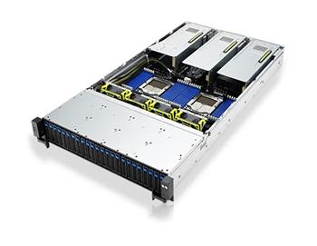 Server RS720A-E12-RS24U/10G 2U,2S-SP5(350W), 2×10GbE-T,9PCI-E16/8(g5)/3GPU, 24DDR5, 24NVMe4, IPMI, 2,6kW rPS (80+Plat.)
