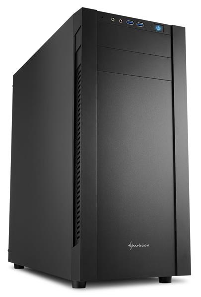 Sharkoon skříň S25-V / Middle Tower / 2x USB3.0 / černá