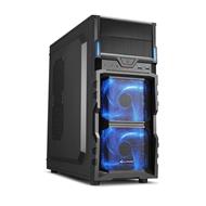 Sharkoon skříň VG5-V / Middle Tower / 2x USB3.0 / černá