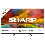 SHARP 75EQ3EA BL, 4K QLED Smart Android TV Dolby Atmos 75"/189cm