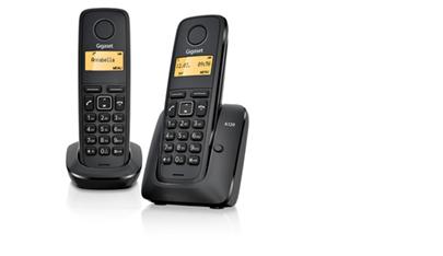 SIEMENS Gigaset A120-DUO - DECT/GAP bezdrátový telefon, barva černá