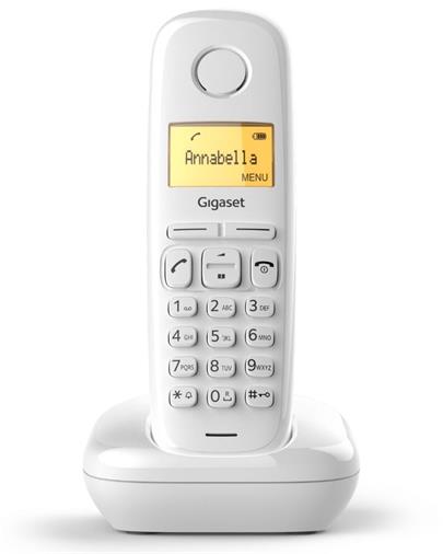 SIEMENS Gigaset A170-WHITE - DECT/GAP bezdrátový telefon, barva bílá