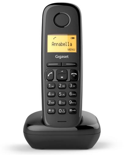 SIEMENS Gigaset A270-BLACK - DECT/GAP bezdrátový telefon, barva černá