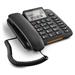 SIEMENS GIGASET DL380 - standardní telefon s displejem, seznam na 99 čísel, handsfree, CLIP, barva černá
