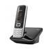 SIEMENS GIGASET S850 - DECT/GAP bezdrátový telefon, barva černá