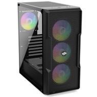 SilentiumPC skříň MidT Regnum RG6V EVO TG ARGB/ ATX/ 2xUSB 3.0/ 4x ARGB 120mm fans/  tvrzené sklo/ černá