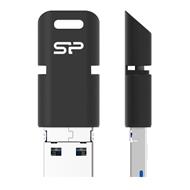 SILICON POWER 128GB USB Flash disk Mobile C50 / USB 3.1+micro+Type C / OTG / Černá