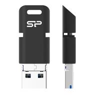 SILICON POWER 32GB USB Flash disk Mobile C50 / USB 3.1+micro+Type C / OTG / Černá