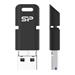SILICON POWER 32GB USB Flash disk Mobile C50 / USB 3.1+micro+Type C / OTG / Černá